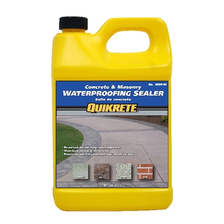 Quikrete Waterproofing Sealer, White, Liquid, 1 gal Bottle 8800-05